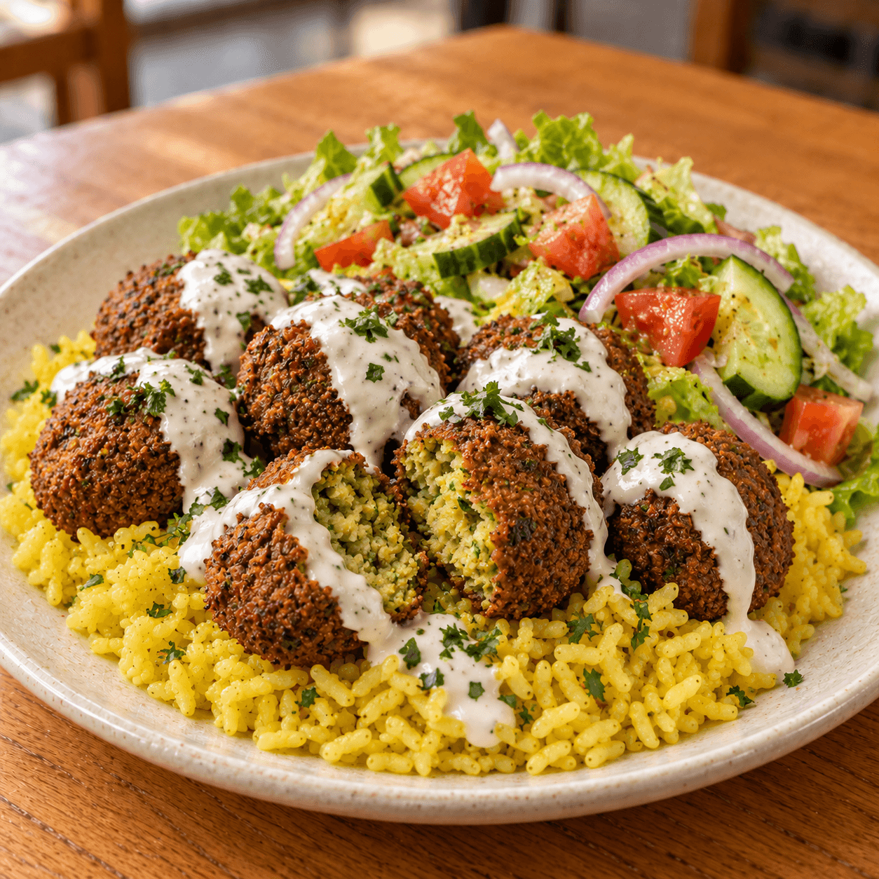 Falafel Over Rice 🍃