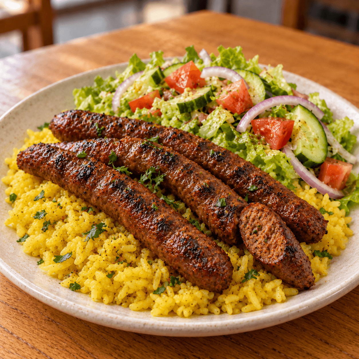 Merguez Over Rice