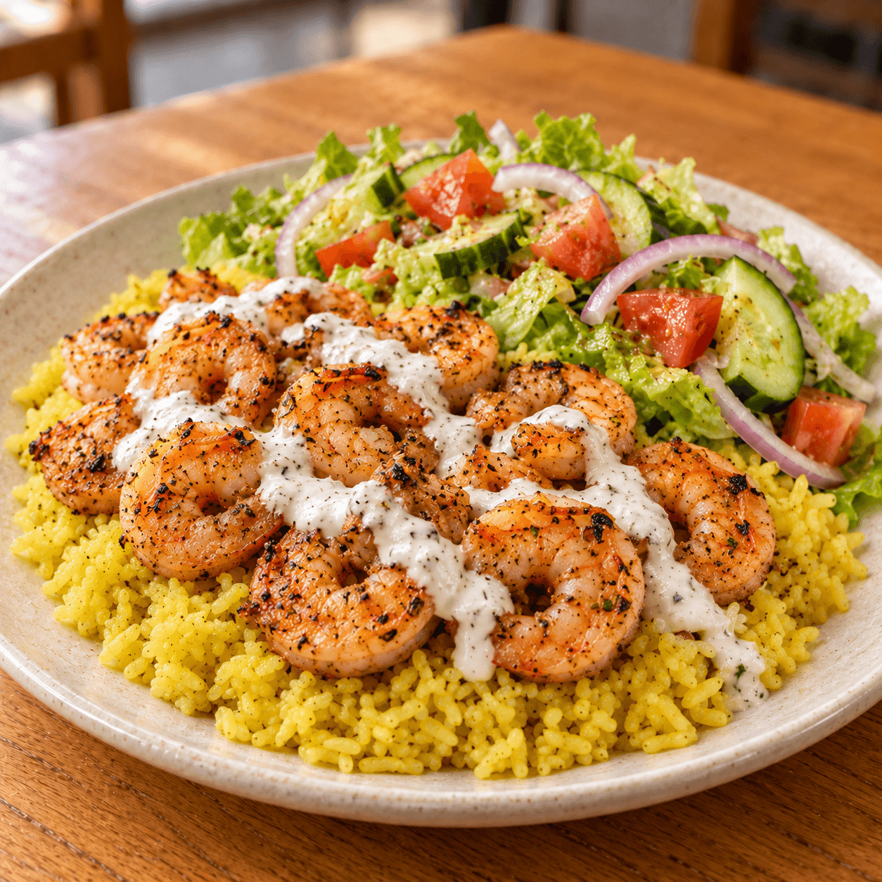 Shrimp Over Rice